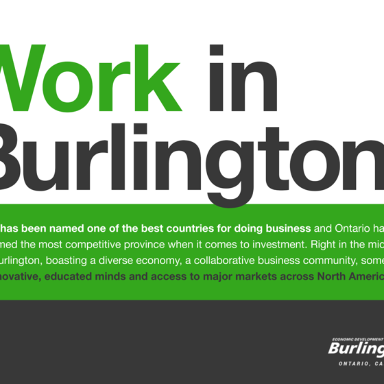 Image of a Cover for Burlington Economic Development Marketing Infographic