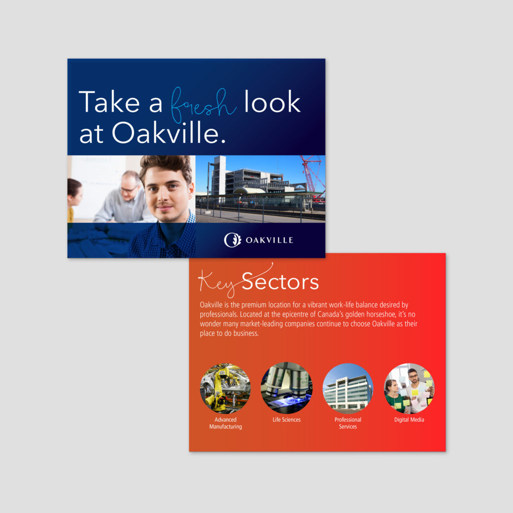 Oakville Economic Development Brand Identity Designs