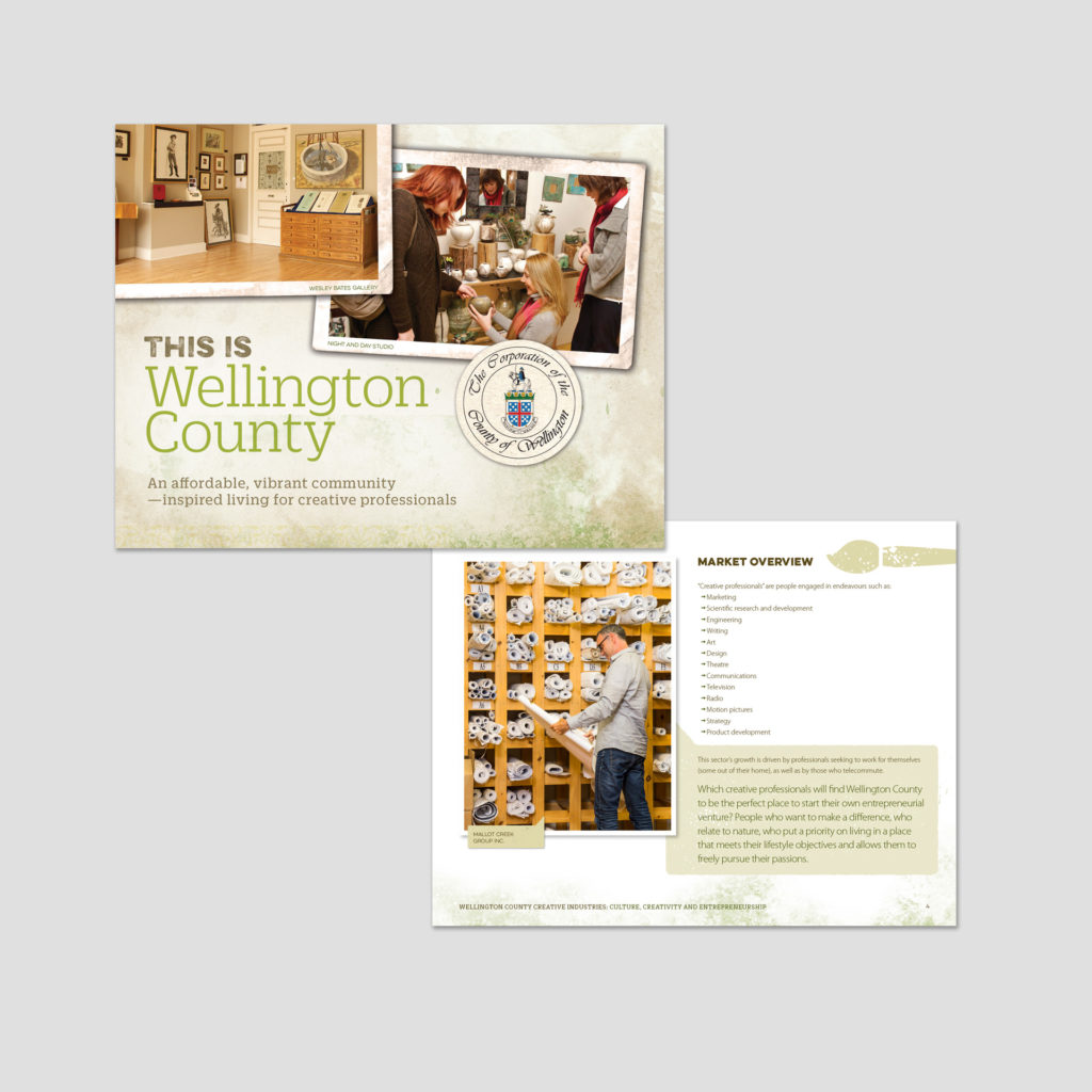 Cover of a Wellington County Sector Profile