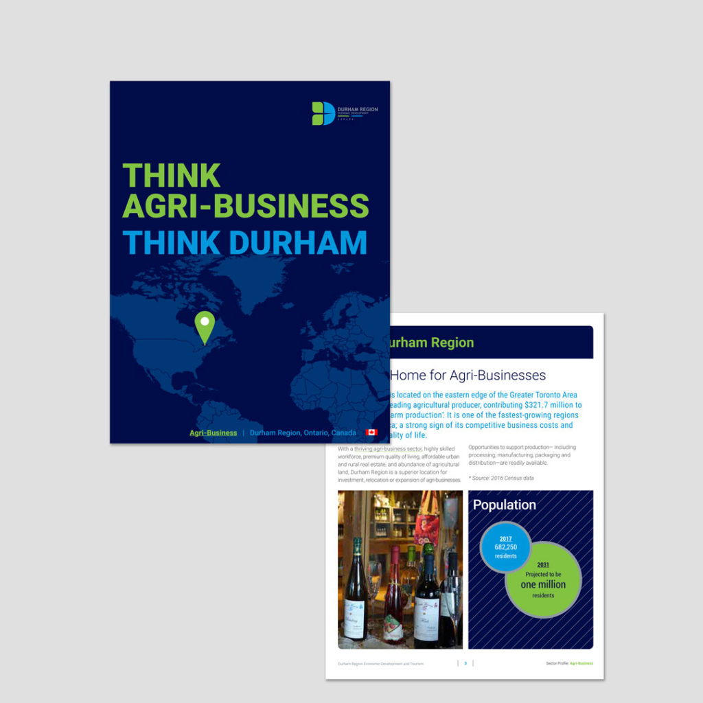 Durham Region Economic Development Brand Identity Design