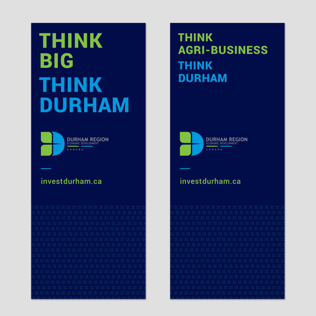 Durham Region Economic Development Brand Identity Banner Design