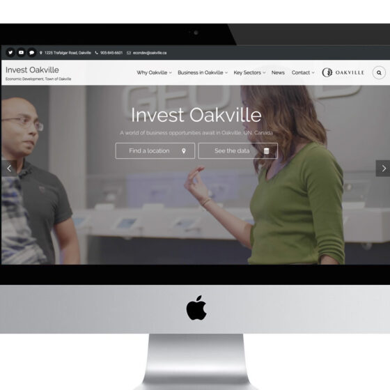 Invest Oakville Website Design