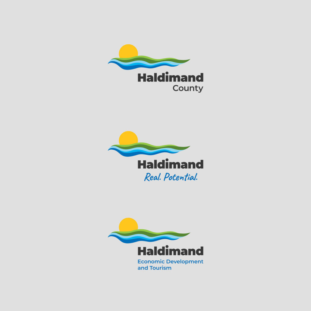 Haldimand New Logo Versions