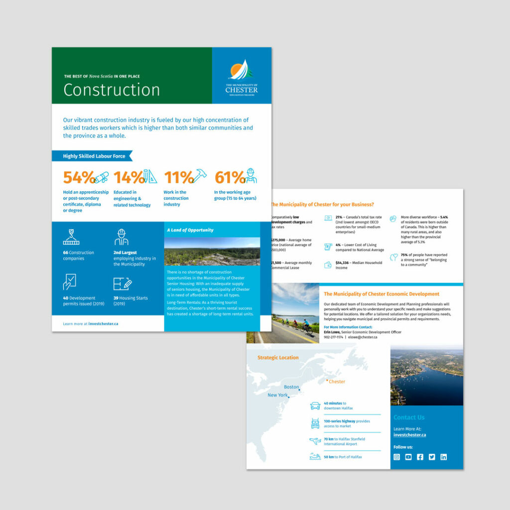 Chester Economic Development Construction Sector Profile Design