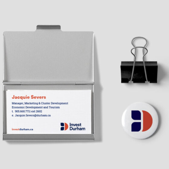 Durham Region Business Cards and Pin Design