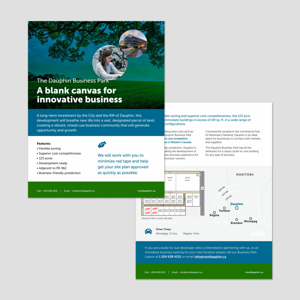 Dauphin Real Estate Feature Sheet Design